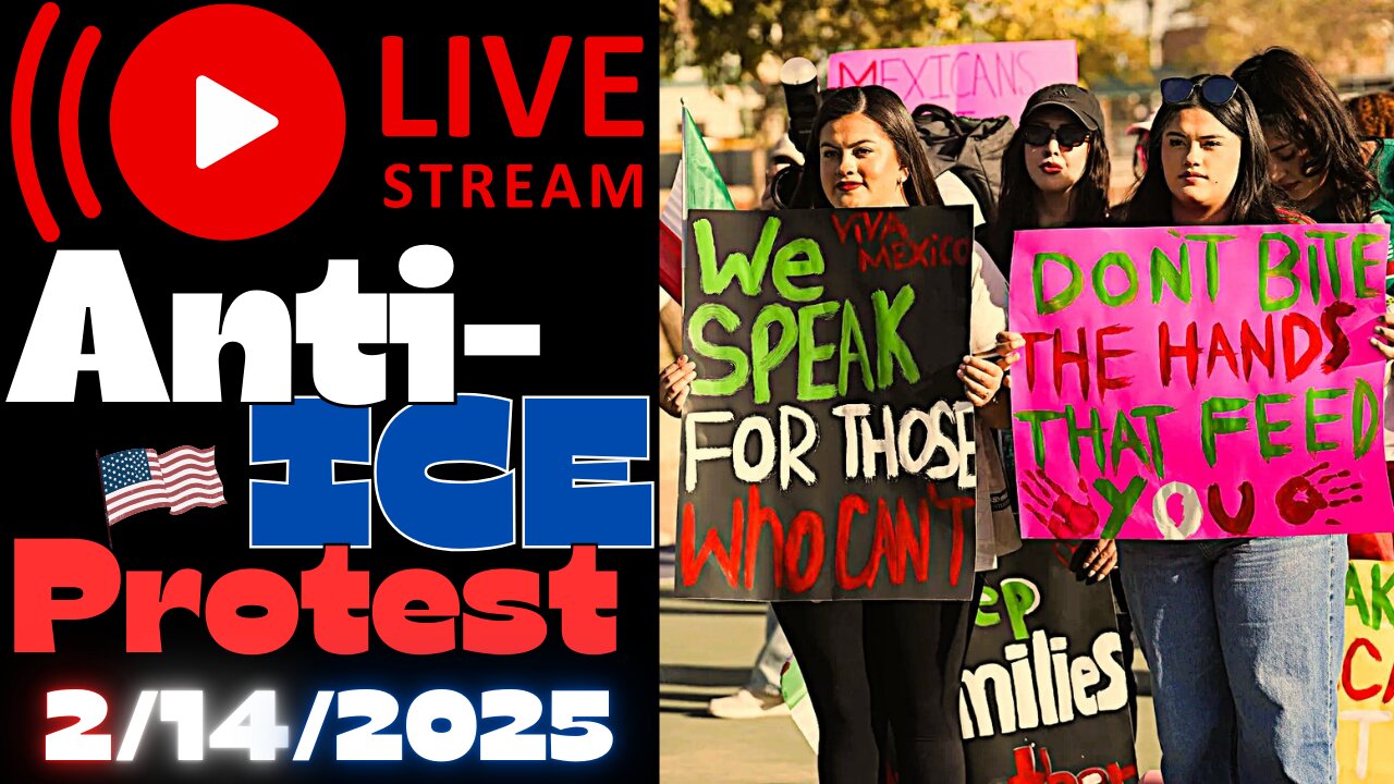 2/14/25 LIVE: Anti-ICE Protest: St. Louis, LA USA