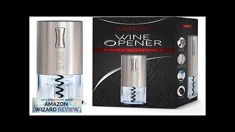 Premium Electric Wine Opener By SETORIS- Automatic Electric Wine Bottle Corkscrew Opener Review