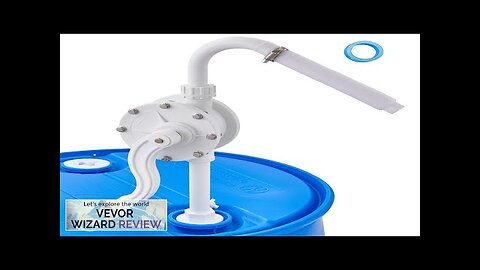 VEVOR Drum Pump 6.5 GPM Flow Rotary Barrel Pump Hand Crank Fits Review