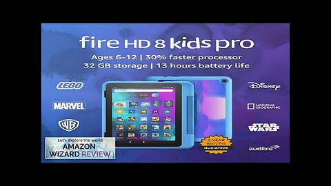 Amazon Fire HD 8 Kids Pro tablet- 2022 ages 6-12 8" Review