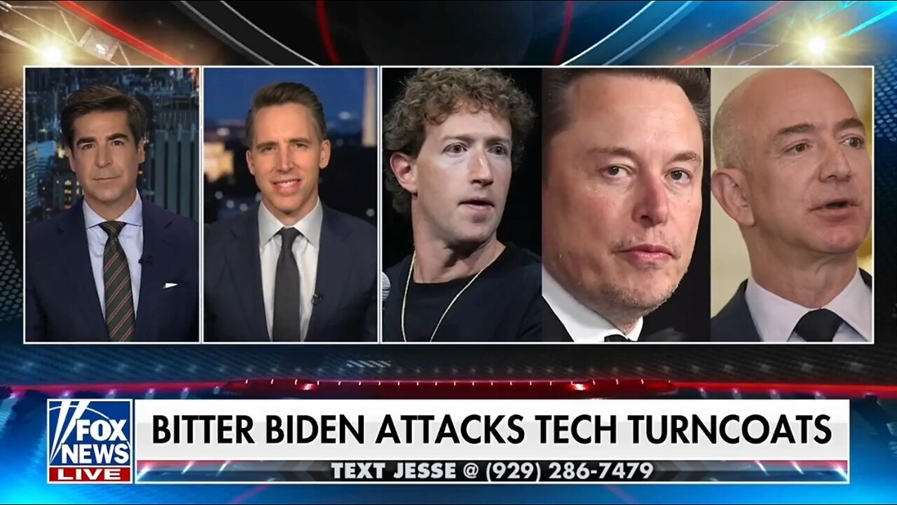 Sen Josh Hawley: We Can't Trust Big Tech CEO's