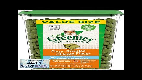 Greenies Feline Adult Natural Dental Cat Treats Oven Roasted Chicken Flavor 9.75 Review