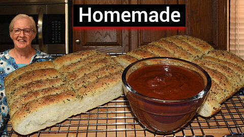 Super Easy Recipe for Amazing Breadsticks with Delicious Dipping Sauce!