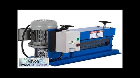 VEVOR Cable Wire Stripping Machine 18 AWG 1" OD Wire Range Review