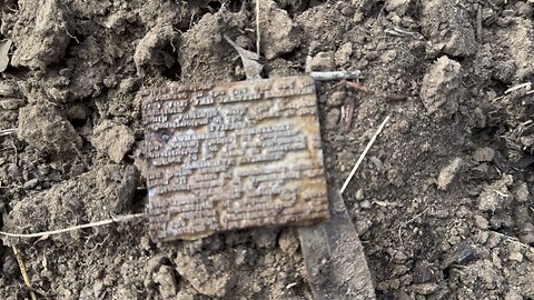 Metal Detecting A Printing Plate