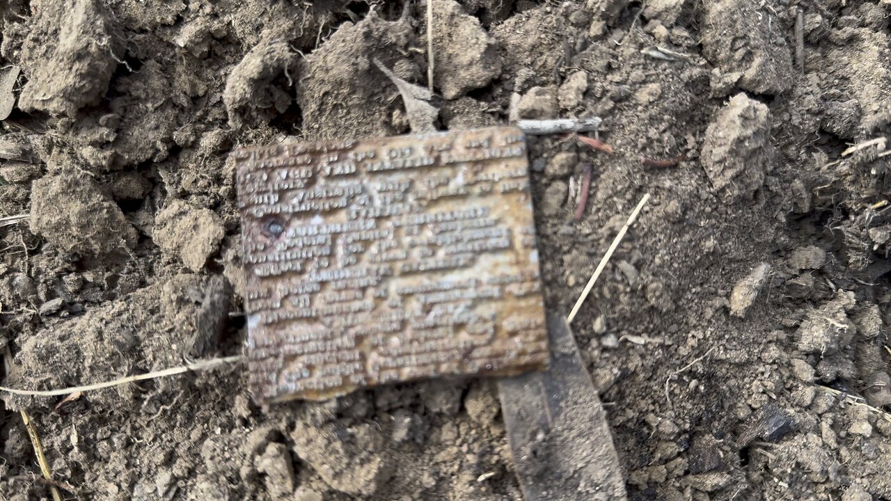 Metal Detecting A Printing Plate