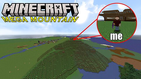 I Made A MEGA MOUNTAIN In Minecraft SUPERFLAT...