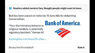 Bank of America community noted, claimed inclusive but ban conservatives