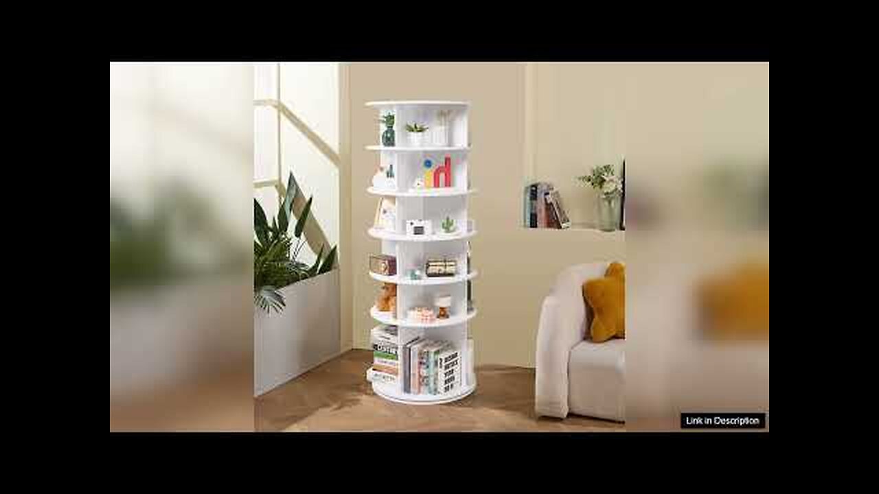 VEVOR 6-Tier Rotating Shoe Rack Tower 360° Spinning Shoe Display Carousel White Review