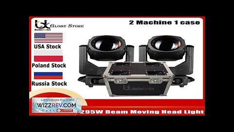 0 Tax 2Pcs 295W 14R Moving Head Beam Stage Light With Dual Review