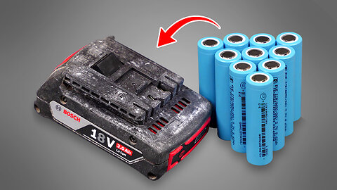 DIY 18V Cordless Tool Battery Repair using 18650 Cells