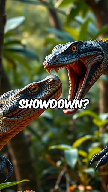Venomous Showdown: Komodo vs Cobra