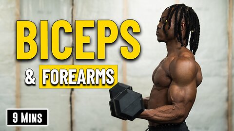 "9 Mins Biceps & Forearms Finisher For Aesthetics | Dumbbell Build & Burn 25 ✅