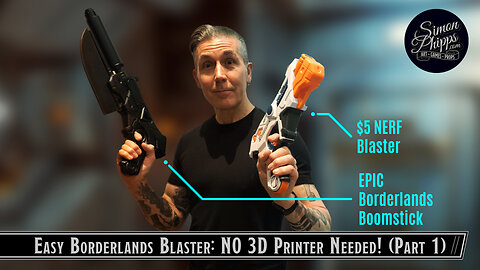 Easy Borderlands NERF Blaster: No 3D Printer Needed! (Part 1)