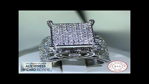 925 sterling silver high quality white zircon diamond ring geometric three-dimensional Review