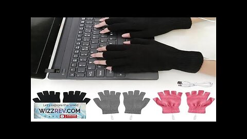 USB Heated Gloves USB Rechargeable Heating Mittens Winter Washable Half Hand Warmers Review