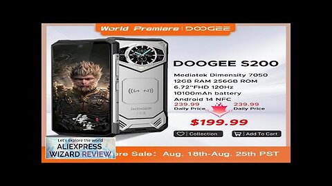 World Premiere DOOGEE S200 5G Rugged Phone 6.72" 120Hz Display 12GB+256GB Rear Review