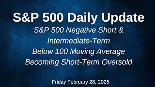 S&P 500 Daily Update for Friday February 28, 2025