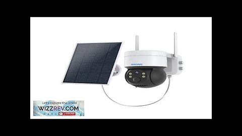 ESCAM QF170 2MP PTZ WIFI IP Camera Solar Panel Battery PIR Alarm Review