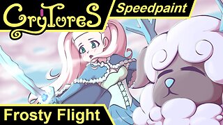 Frosty Flight | Crytures Art | Monster Collecting TTRPG