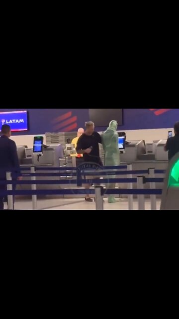 Dude Wraps Himself In Plastic And Tries To Check Himself In As Baggage At Miami Airport