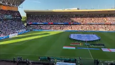 National Anthem of England _God Save the Queen_ (Molineux Stadium, Wolverhampton) England vs Hungary