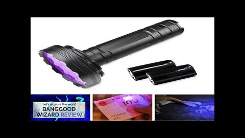 128 LED UV Purple Light Ultraviolet Inspection Torch Portable Lamp Waterproof Review