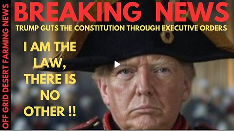 Breaking News!! Trump Dismanting The Us Government In Record Time..Declares Himself King & The Law