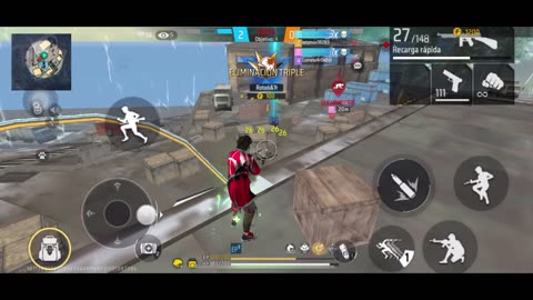 Freefire jugando de-clasificatoria con un iphone 11