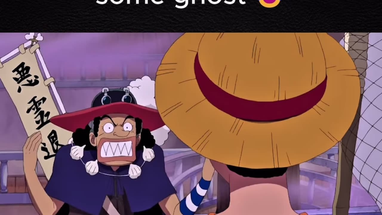 Luffy is ready to catch some ghosts 🤣