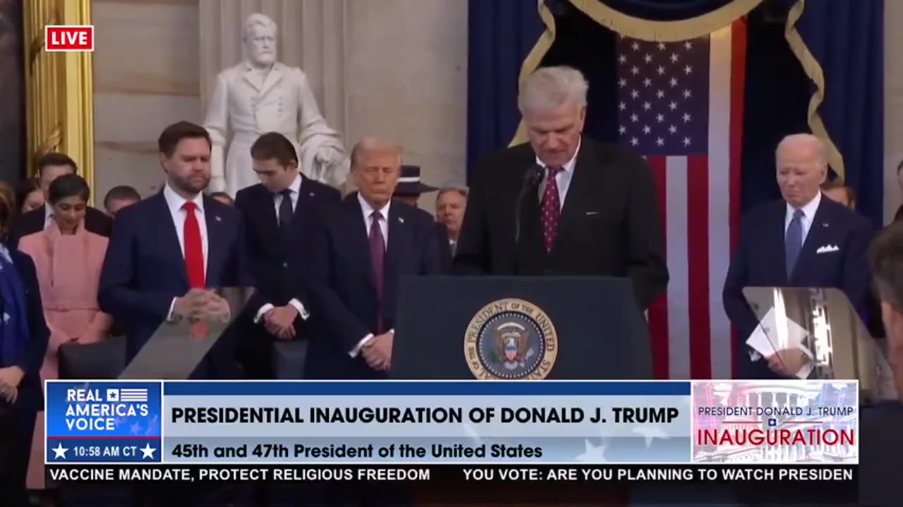 Franklin Graham Delivers Opening Prayer At Presidential Inauguration