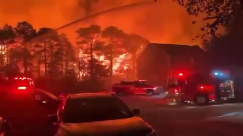 Massive Wildfires Sweep Through Carolina Forest Near Myrtle Beach, SC,