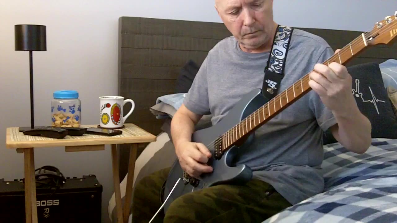 Morning coffee and guitar, great way to start the day!