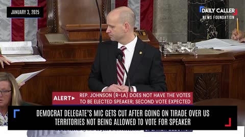 Dem Goes On Tirade Over US Territories Not Being Allowed To Vote For Speaker