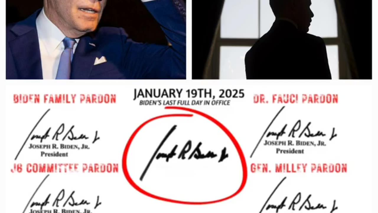 Joe Biden’s pardons reveals they carry the exact same autopen-generated signature