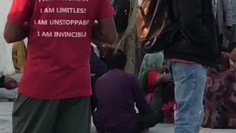 Guy wearing funny tshirt