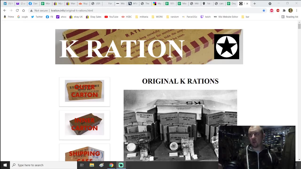 Miss Drop 44 #51- KRation Info Type II K rations cartons. Fantastic! Buy them! ww2 101st reenacting