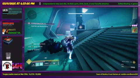 Destiny 2: 3-11-25 Hydroponics Delta is the Lost Sector. Void/Strand Surge.