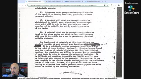 Nuevos documentos MK Ultra prueban colaboración entre Big Pharma y la CIA