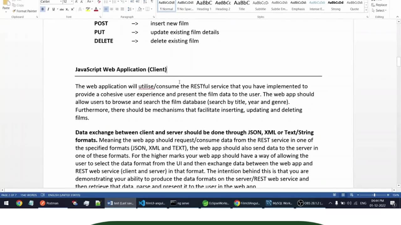 Student Work (Assignment) | 6G6Z1103 Cloud-Based Database Integration | MMU CS Department