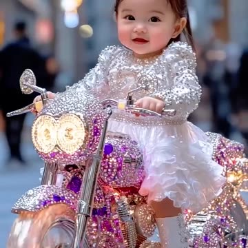 Baby Moto Fashion Show #cute#fashion#kid#AI#runway#fyp #viral#かわいい#kawaii#베이비패션쇼#YouTubeShorts#cute