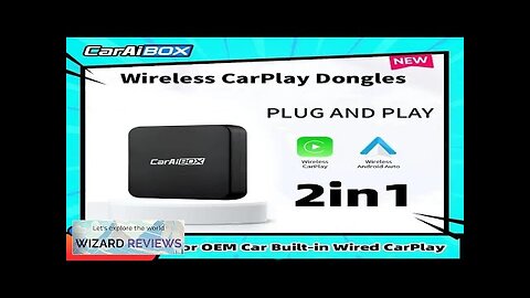 CarAIBOX 2in1 Wireless CarPlay Dongle Wireless Android Auto Box For Car Radio Review