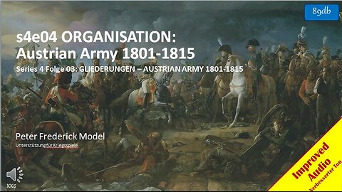 s4e04 ORGANISATION: Austrian Army 1801-1815