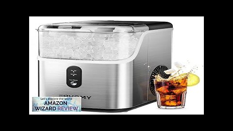 EUHOMY Nugget Ice Makers Countertop Pebble Ice Maker Machine with 35lbs/24H Soft Review