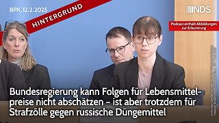 Bundesregierung kann Folgen für Lebensmittelpreise nicht abschätzen–ist aber trotzdem für Strafzölle