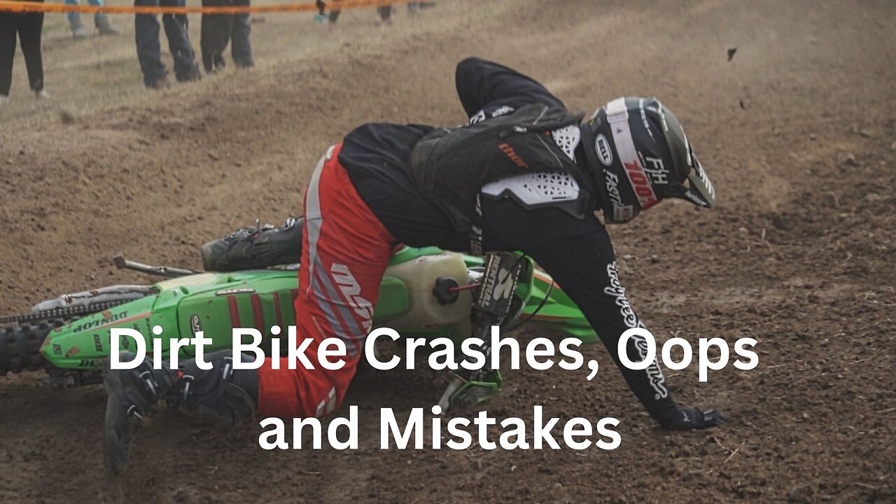 Dirt Bike Crashes and Burns