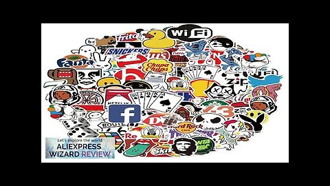 10/25/50/100Pcs Disney Cool Fashion Brand Logo Stickers DIY Skateboard Laptop Luggage Bike Review