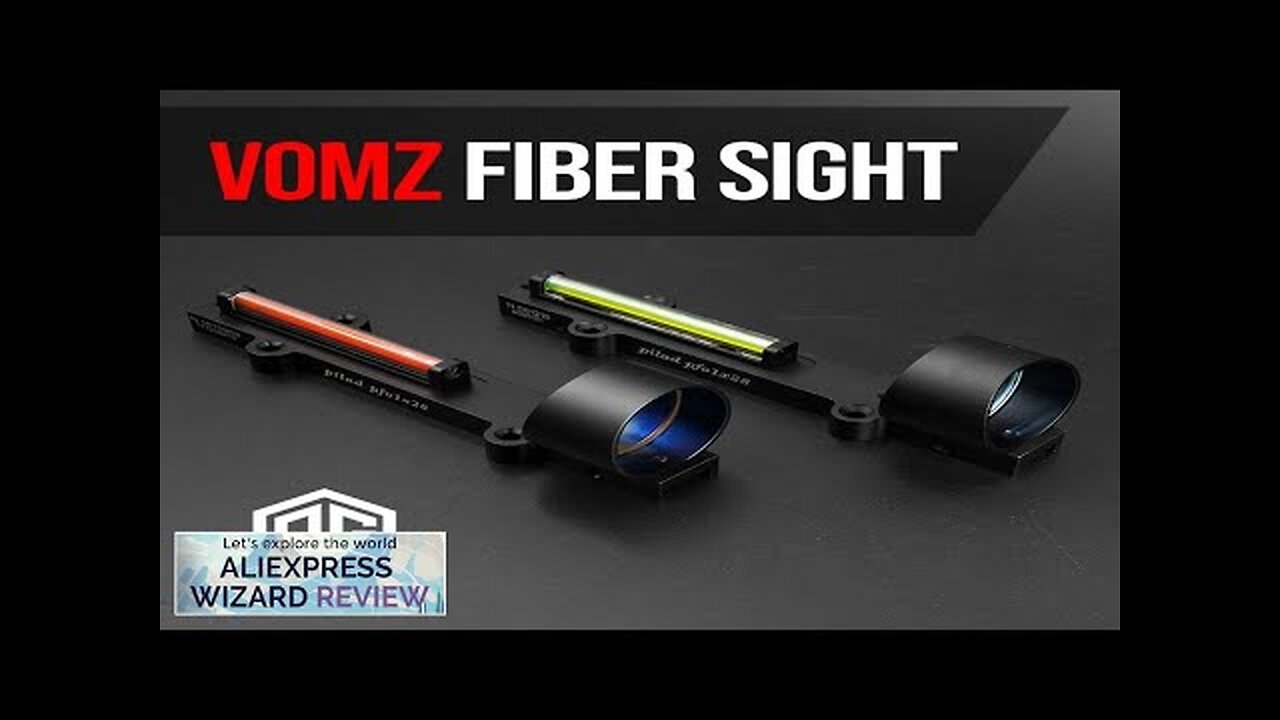 VOMZ 1x28 Red Green Fiber Optic Sight Red Dot Collimator Sight 11mm Review