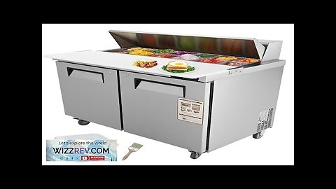 VEVOR Commercial Refrigerator 48" Sandwich & Salad Prep Table 12.85 Cu. Ft Review