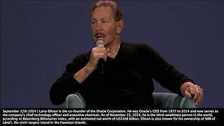 Larry Ellison | “We Will Be Training These Humanoid Robots. Training Robots to Be Nurses. They Are Humanoid Robots Because They Will Be Doing Jobs That Were Formerly Done By Human Beings. They Can Work In Restaurants"